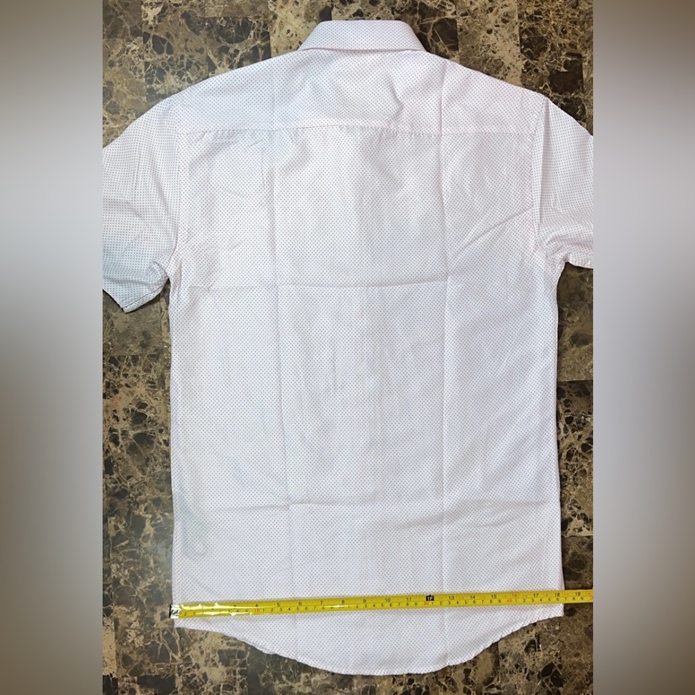 Nine West Mens Wear Dress Shirt Button Slim Fit Wrinkle Free Moisture Wicking - Picture 15 of 17
